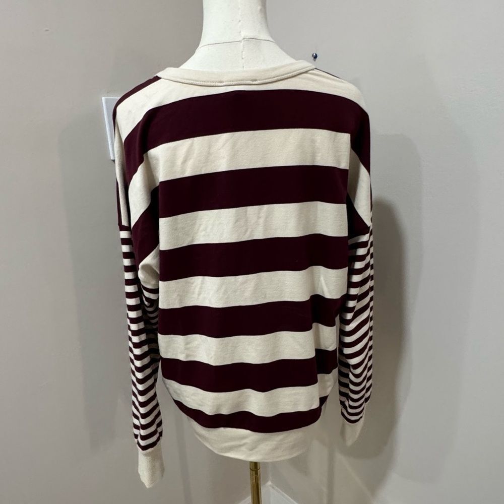 Evereve finn striped sweatshirt size medium - Picture 3 of 4